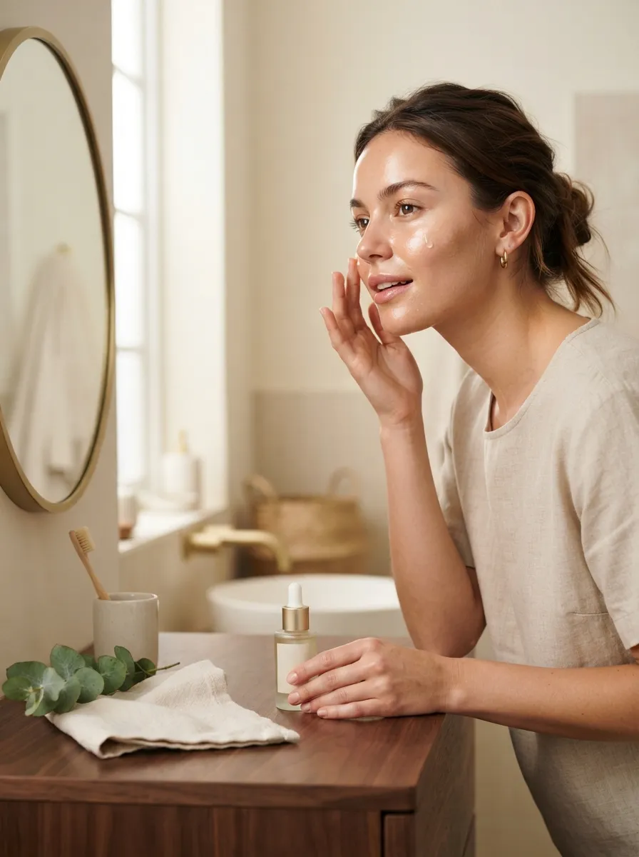 Apply Face Serum